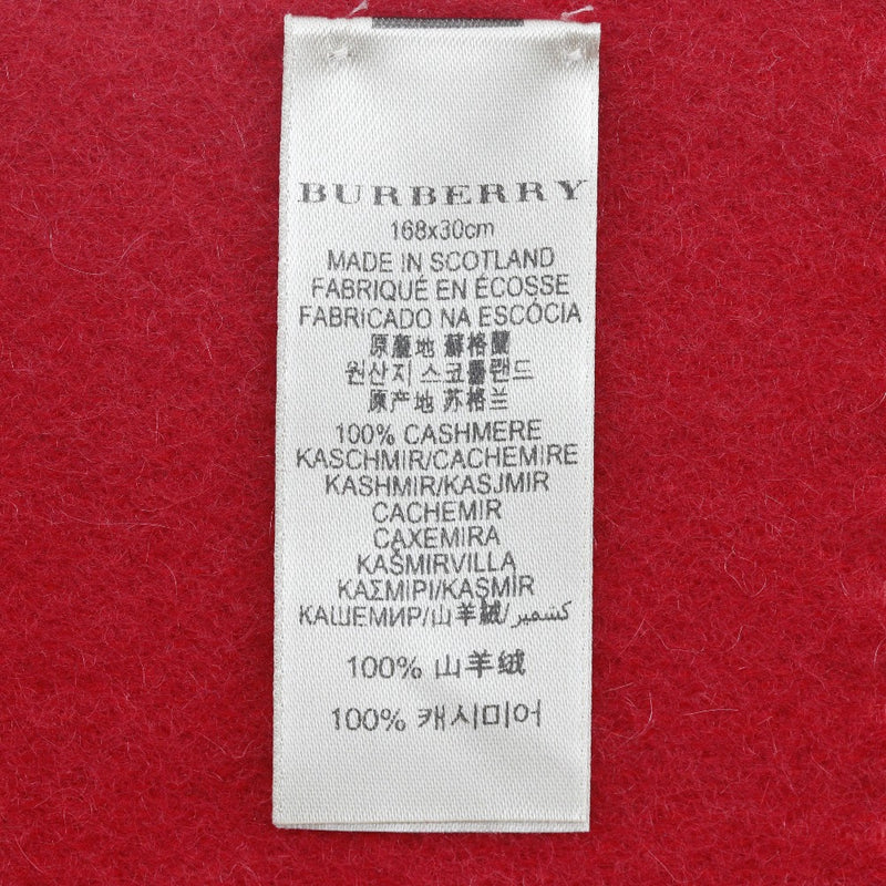 [Burberry] Burberry 
 Horse mark muffler 
 Cashmere Red Hose Mark Unisex A+Rank