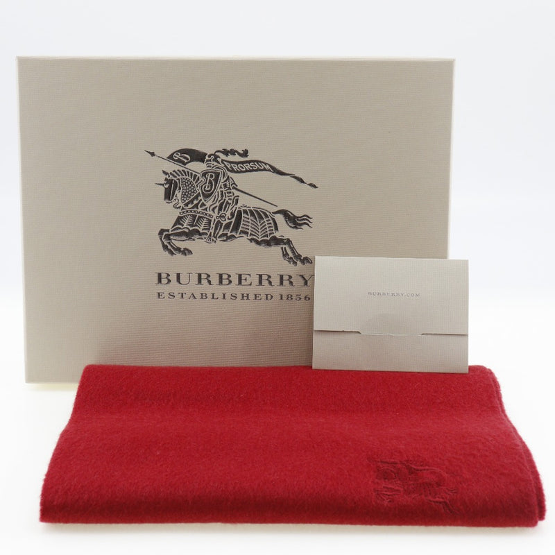 [Burberry] Burberry 
 Horse mark muffler 
 Cashmere Red Hose Mark Unisex A+Rank