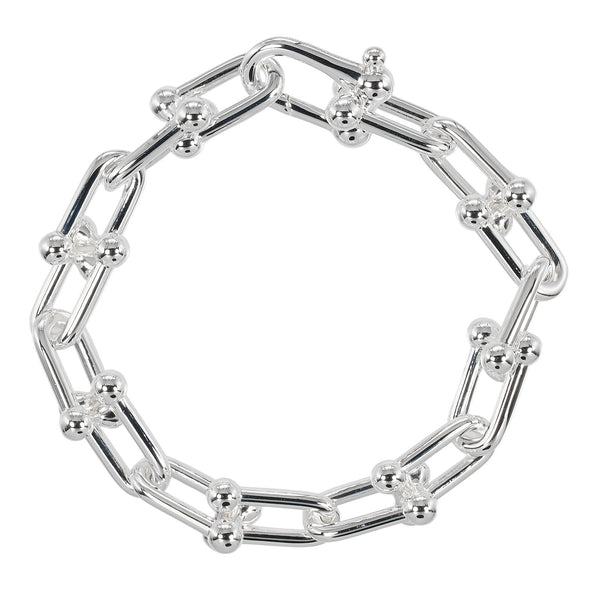 [TIFFANY&Co.] Bracelet à gros maillons Tiffany Hardware
