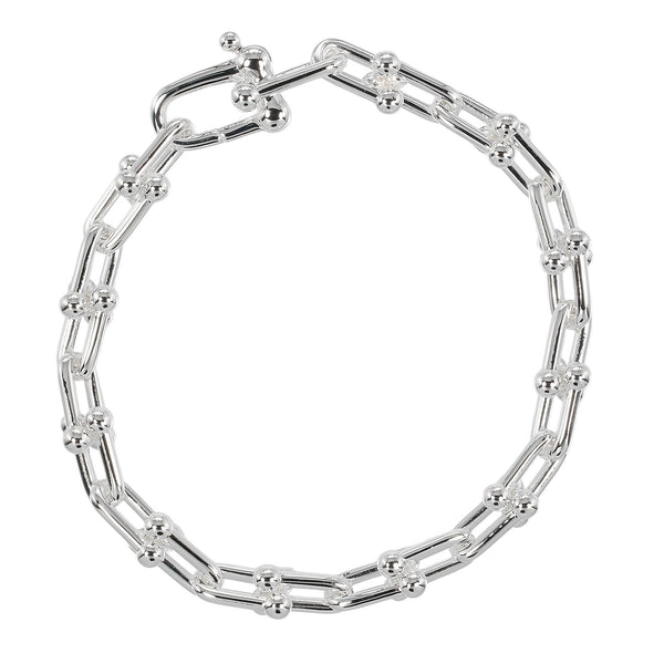 [TIFFANY&Co.] Bracelet à petits maillons Tiffany Hardware
