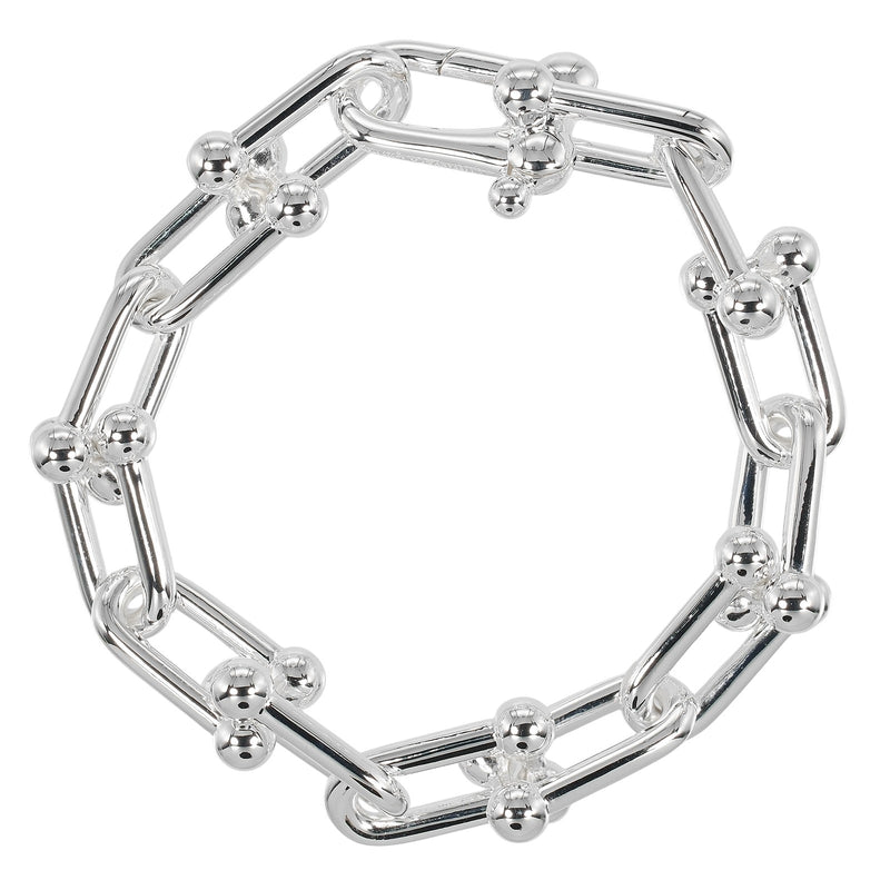 [TIFFANY y compañía]TIFFANY&Co. Enlace grande de hardware Bracelet