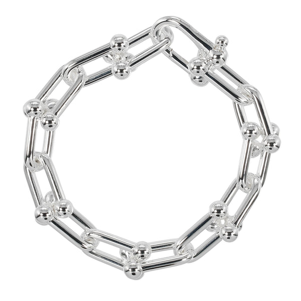 [TIFFANY y compañía]TIFFANY&Co. Enlace grande de hardware Bracelet