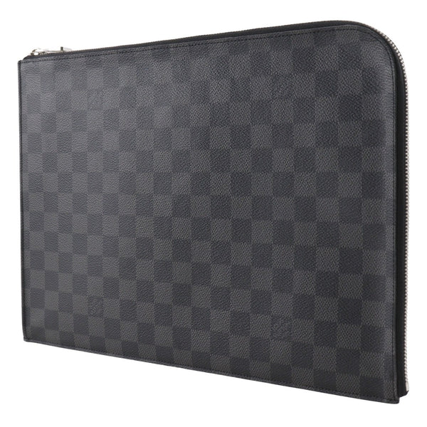 【LOUIS VUITTON】ルイ・ヴィトン
 ポシェットジュールGM クラッチバッグ
 N41501 ダミエグラフィットキャンバス 黒 TN1157刻印 ファスナー Pochette Jules GM メンズ