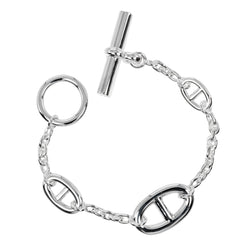 [헤르메스] 헤르메스 Chaine d’Ancre 팔란돌 sh Bracelet 팔 주위에 약 14.3cm은 925