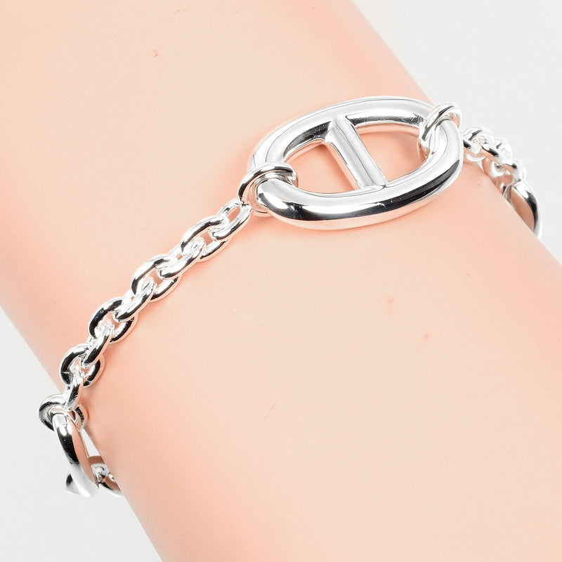 [헤르메스] 헤르메스 Chaine d’Ancre 팔란돌 sh Bracelet 팔 주위에 약 14.3cm은 925