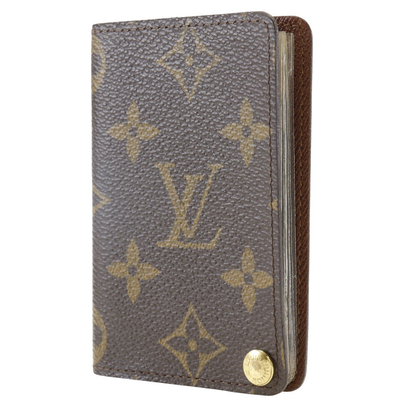 [루이비통]LOUIS VUITTON Porte Cartes Crady Thassion 카드 케이스 M60937 모노그램 캔버스 BU0054 새겨진 스냅 버튼 Porte Carres Pression Unisex