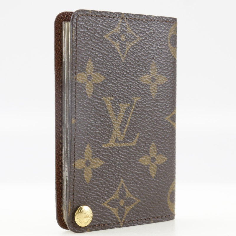 [루이비통]LOUIS VUITTON Porte Cartes Crady Thassion 카드 케이스 M60937 모노그램 캔버스 BU0054 새겨진 스냅 버튼 Porte Carres Pression Unisex