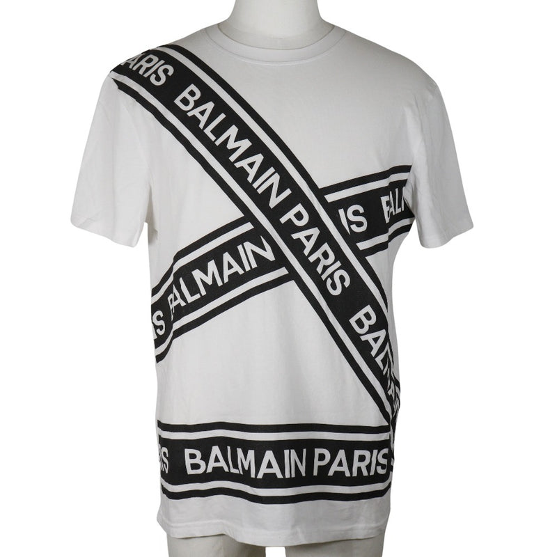 BALMAIN] Balman Short -sleeved T -shirt Cotton Men's A Rank 
