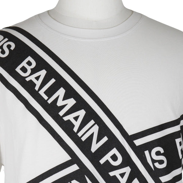 [Balmain] Balman 
 短 - 衬衫T衬衫 
 棉花男子的等级