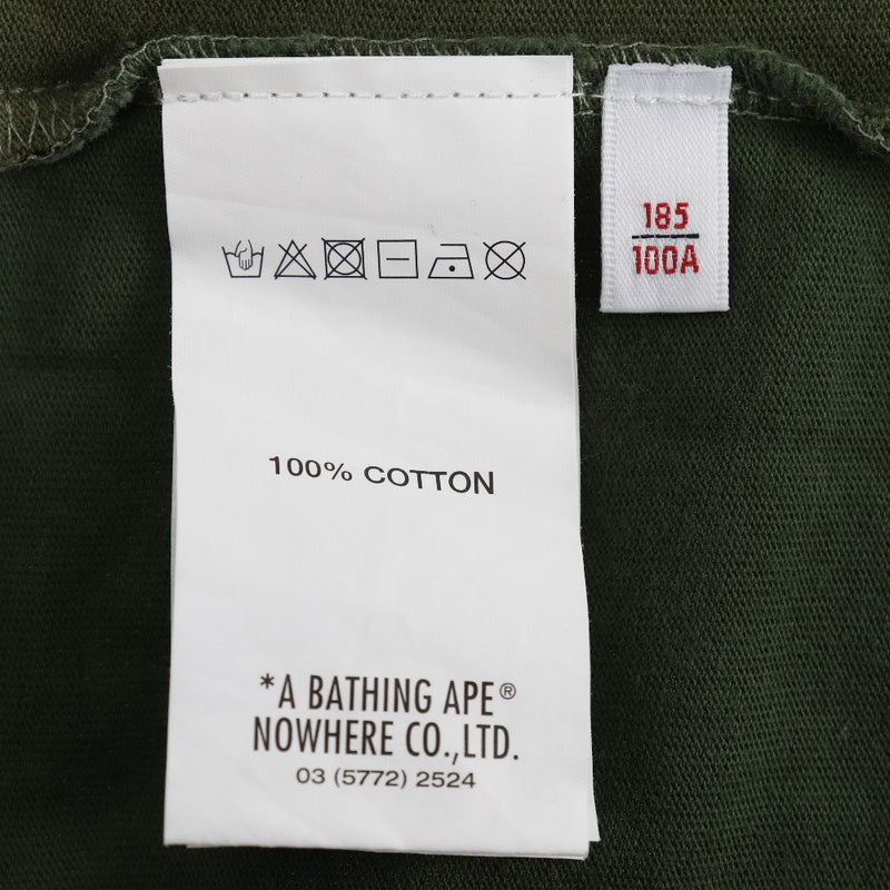 [A BATHING APE] Abacing Ape 
 Long -sleeved T -shirt 
 Cotton Men's A Rank