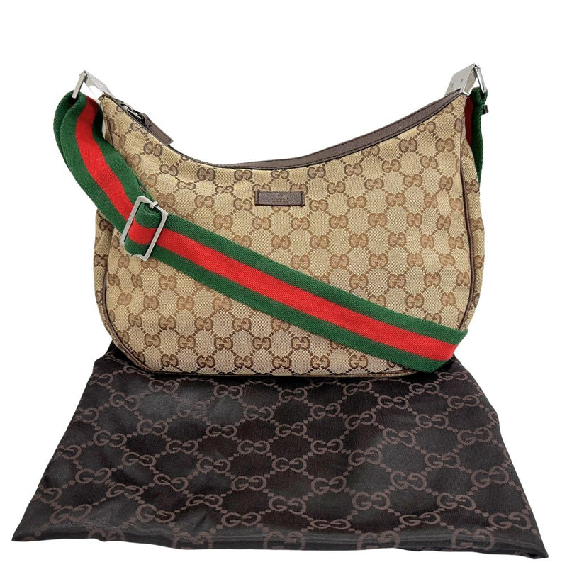 [GUCCI] Gucci 
 Shoulder bag 
 122790 GG Canvas tea Fastener Ladies A-Rank
