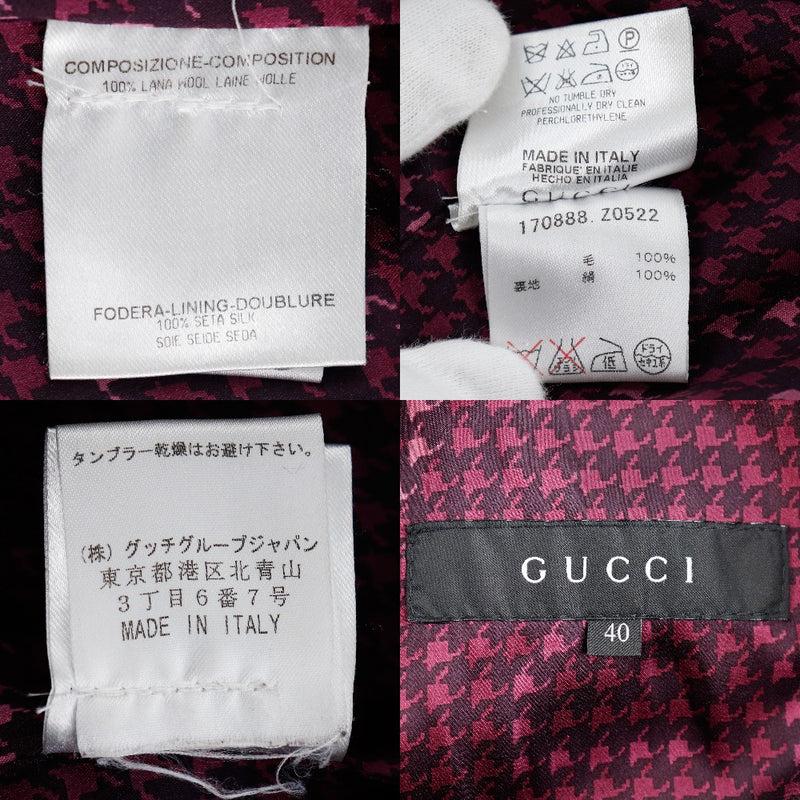 [GUCCI] Gucci 
 trench coat 
 170888-Z0522 Wool Black Ladies