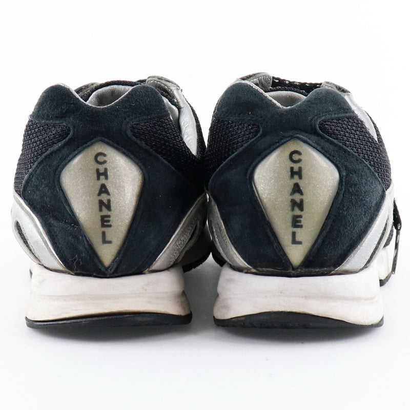 [Chanel] Chanel 
 Zapatillas 
 Línea deportiva G24019 Y02495 Swede x Polyester Damas negras