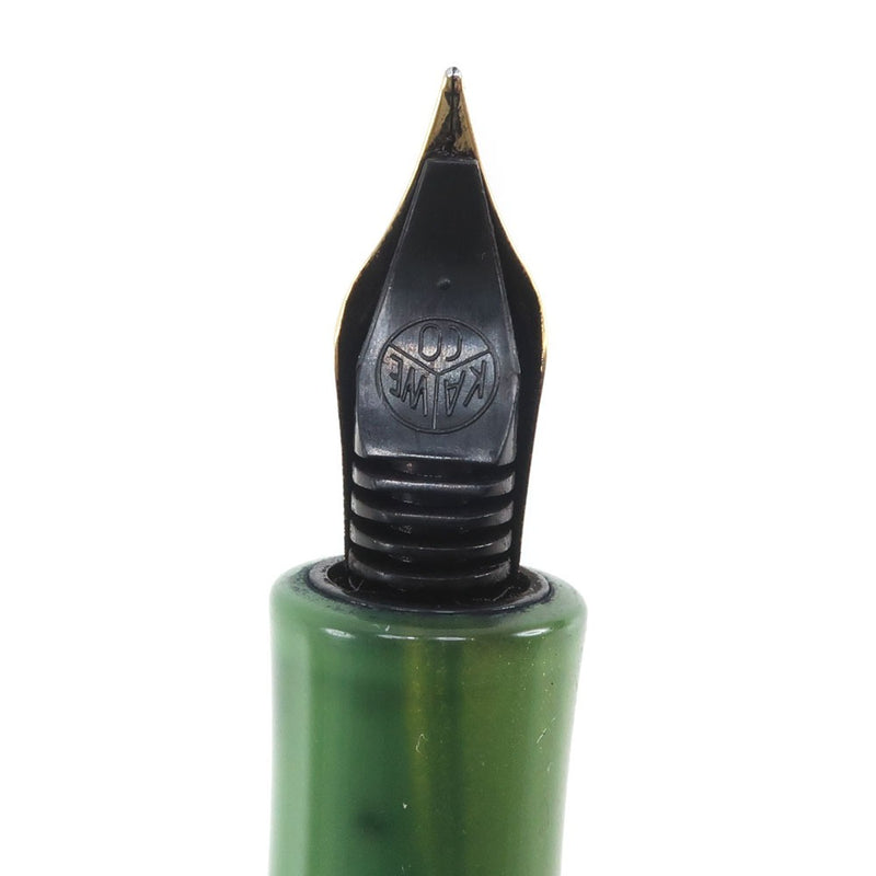 [kaweco]卡维科 
 艺术运动艺术运动式钢笔 
 带有K24GP墨水的笔尖2018限制颜色树脂的大理石绿色黄色艺术_A-等级