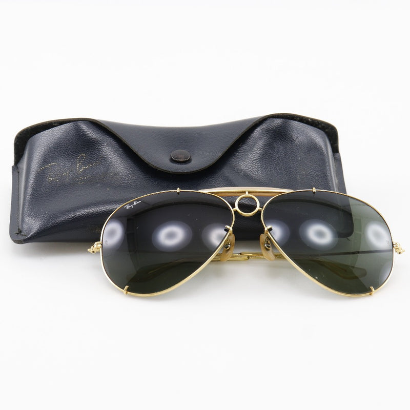 [Ray-Ban] Ray-Ban 
 Gafas de sol de tiradoras y b&L 
 USA Boschurom Vintage Golden Pearl B&L Sharpshooter para hombres B-Rank