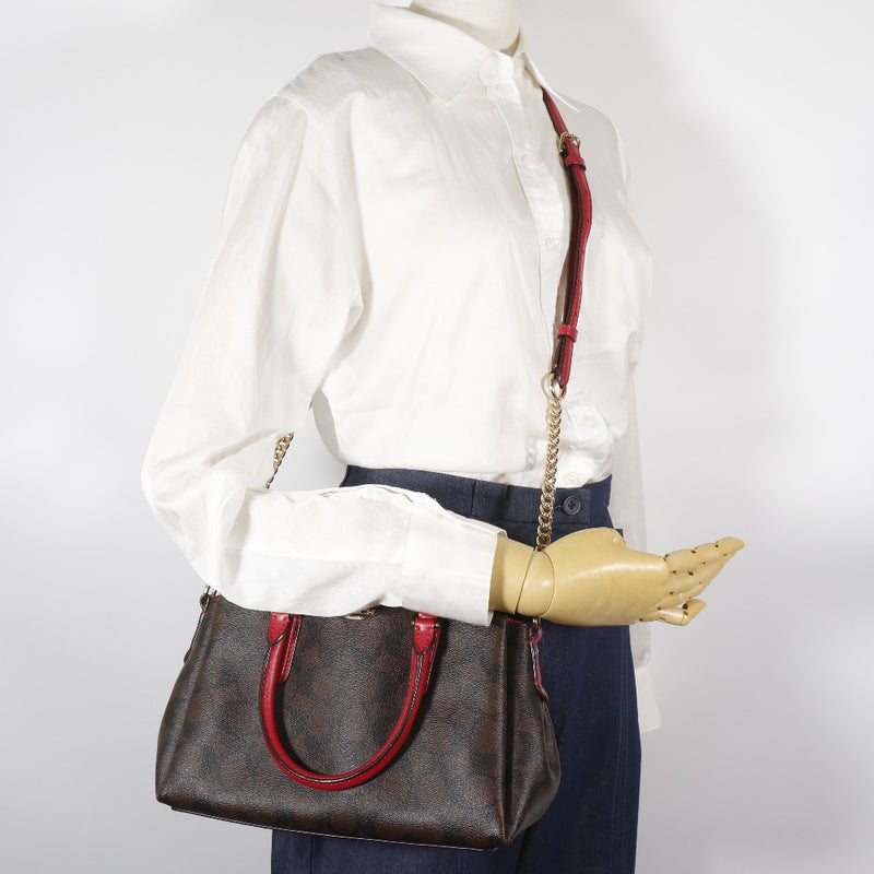 COACH】コーチ ミニセージ シグネチャー ハンドバッグ F29434 