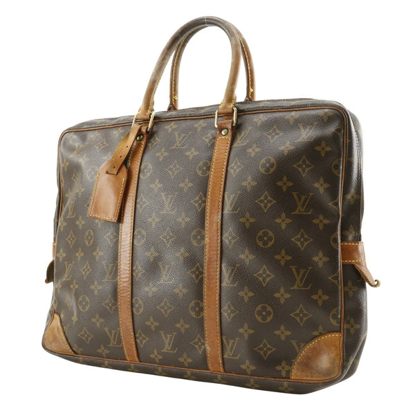 [루이비통]LOUIS VUITTON
 Porto Documain Vowiage 비즈니스 백 
 서류 가방 M53361 모노그램 캔버스 브라운 TH0062 스탬프 핸드백 A4 더블 지퍼 포르토 포먼-보이지 남성 B- 랭크