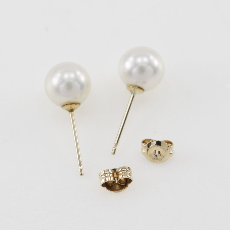 Piercing 
7.7mm K18 Yellow Gold x Pearl Approximately 1.7G Ladies A Rank