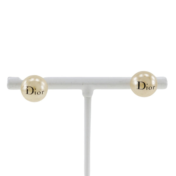 【Dior】クリスチャンディオール
 ピアス
 パール×金属製 約3.0g レディース