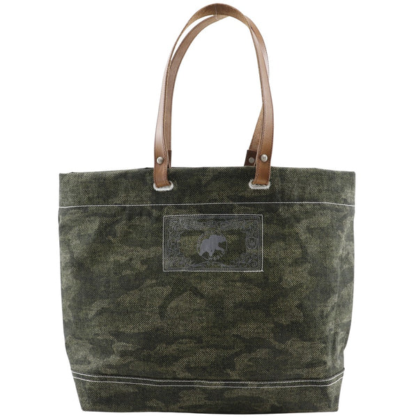 [Monde de chasse] monde de chasse 
 Sac fourre-tout 
 Modèle de camouflage, cuir de papier x, kaki, sac à bandoulière, A4, ouvert, unisexe