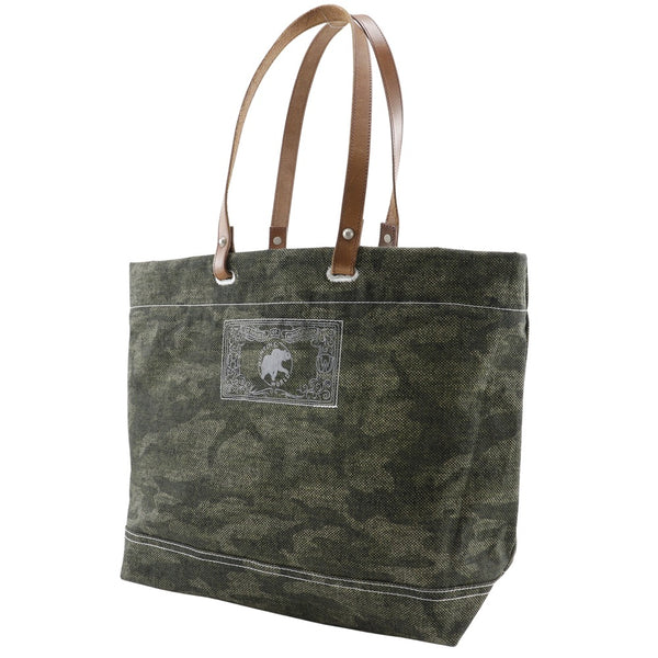 [Monde de chasse] monde de chasse 
 Sac fourre-tout 
 Modèle de camouflage, cuir de papier x, kaki, sac à bandoulière, A4, ouvert, unisexe