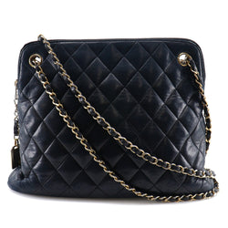 [Chanel] Chanel 
 Bolso de hombro de cadena 
 Matrasse Lambsking Black Shoulder A5 Cadena de sujetador de sujetador Damas B-Rank