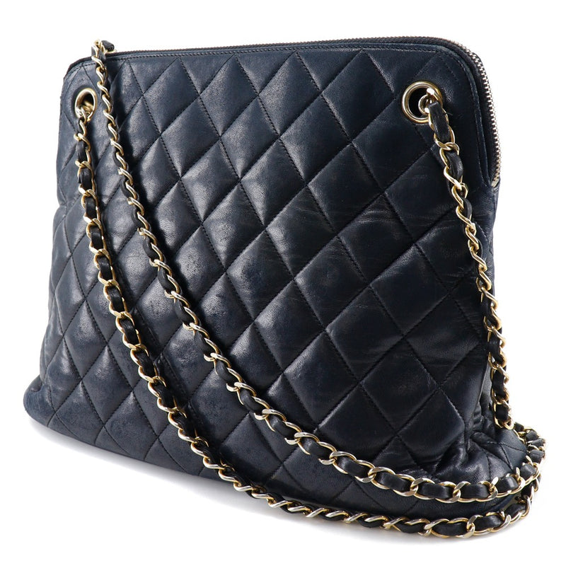 [Chanel] Chanel 
 Bolso de hombro de cadena 
 Matrasse Lambsking Black Shoulder A5 Cadena de sujetador de sujetador Damas B-Rank