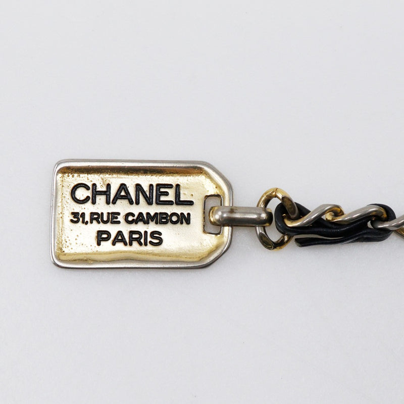 [CHANEL] Chanel 
 Chain shoulder shoulder bag 
 Matrasse Lambskin Black Shoulder A5 Fastener CHAINSHOULDER Ladies B-Rank