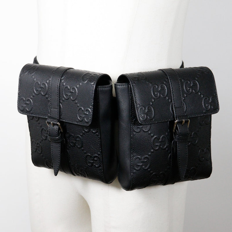 [GUCCI] Gucci 
 GG embossed waist bag 
 631339 Leather Snap button GG EMBOSS Men's A Rank