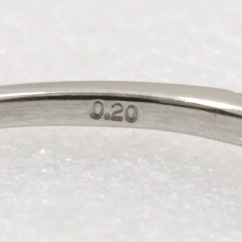 10.5号 リング・指輪
 Pt950プラチナ×ダイヤモンド 0.20刻印 約1.5g レディースAランク