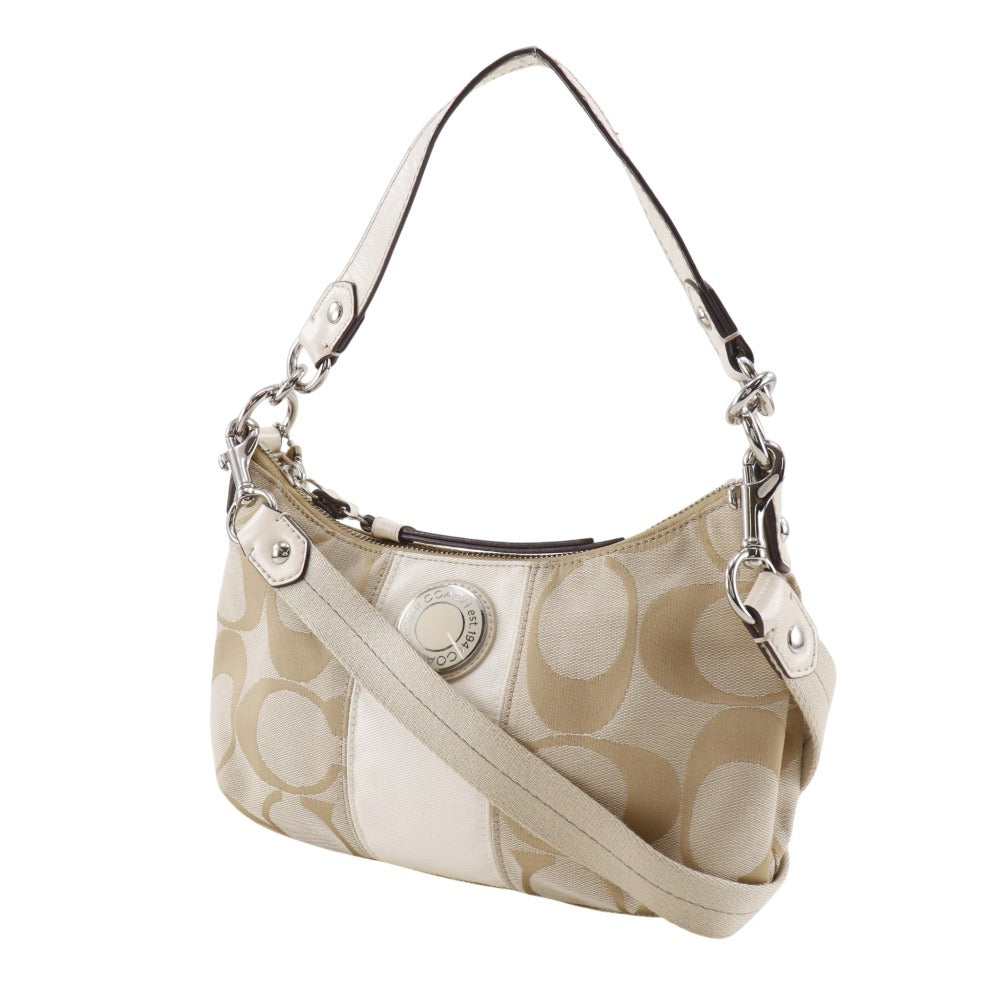 極美品✨コーチ　ショルダーバッグ　2way　シグネチャー　y2k　F19218 COACH】コーチ シグネチャー ショルダーバッグ F19218 – NISHIKINO