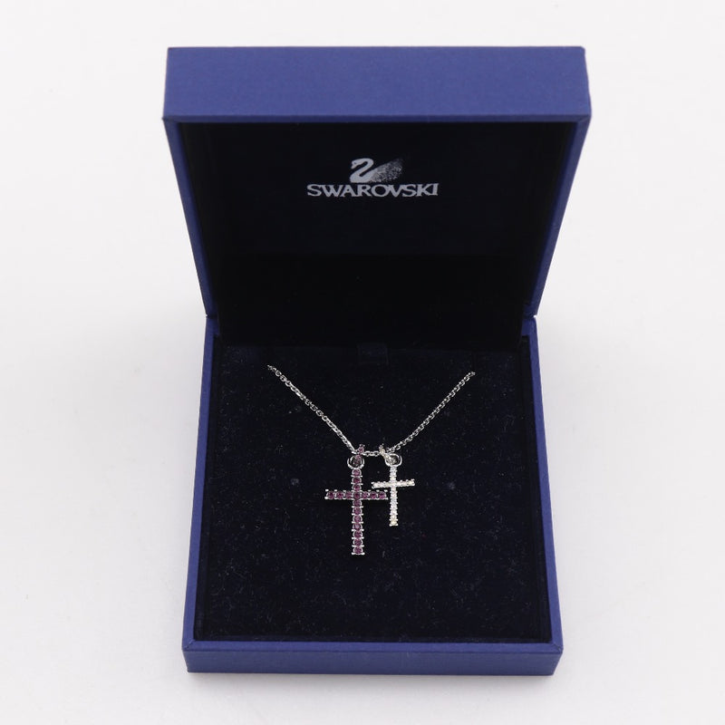 SWAROVSKI】スワロフスキー ダブルクロス ネックレス – NISHIKINO