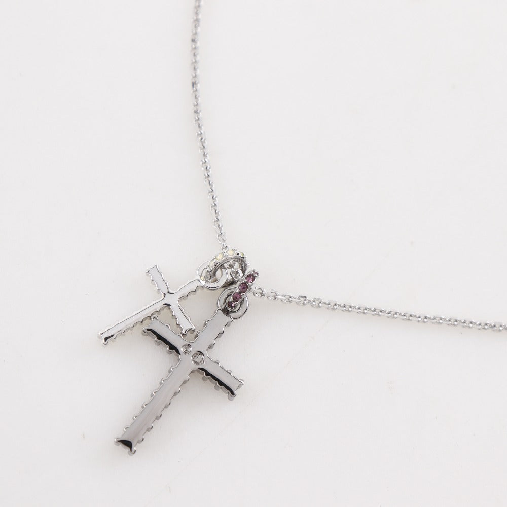 SWAROVSKI】スワロフスキー ダブルクロス ネックレス – NISHIKINO