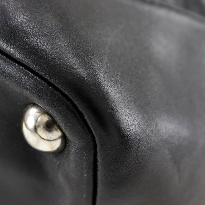 [CHANEL] Chanel 
 Cambon line tote bag 
 Large A25169 Calf Black Shoulder Handscope A4 Fastener Cambon LINE Ladies