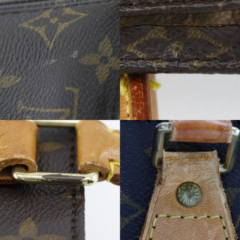 [Louis Vuitton] Louis Vuitton麻袋塑料手提袋M51140会标帆布手提包A4 Open Sac Plat Plat Munisex
