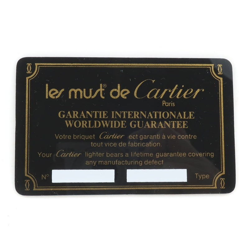 [Cartier] Cartier 
 Escritor de escritor de gasolina 
 Tipo ovalado Gold X Burdeos Roller Gas Lighter_