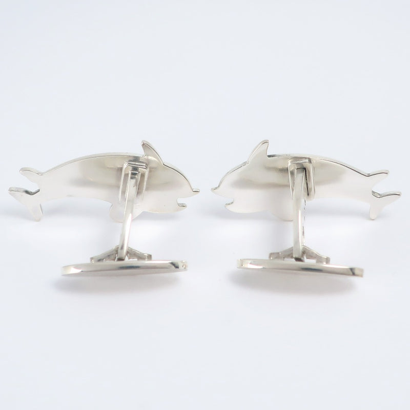 [GEORG JENSEN] Georgen Gensen Dolphin Cuffs Silver 925 Dolphin Men A-Rank