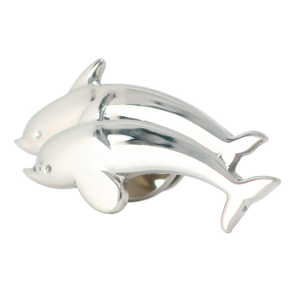 【Georg Jensen】ジョージジェンセン
 イルカ タイピン
 シルバー925 Dolphin メンズA-ランク