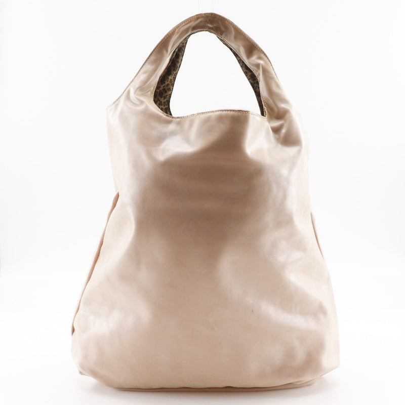 [Bottegaveneta]BOTTEGA VENETA Bolsos reversibles de leopardo leopardo impresión poliuretano x vinilo marrón/bolso rosa A4 Abierta B-Rank de mujer reversible para mujeres reversibles