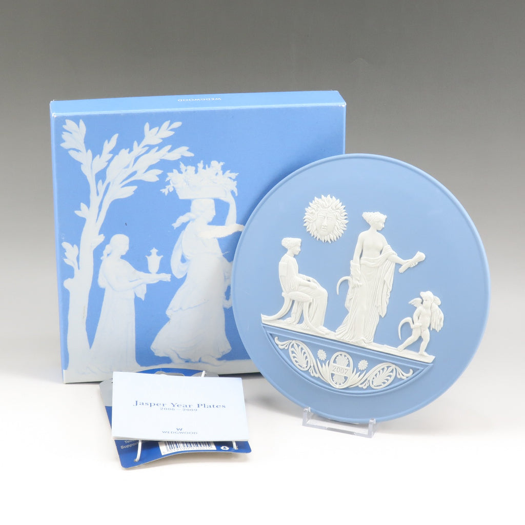 【Wedgwood】ウェッジウッド 2007年 イヤープレート オブジェ ジャスパー 18.5cm 2007 Year Plate _Aラン –  KYOTO NISHIKINO