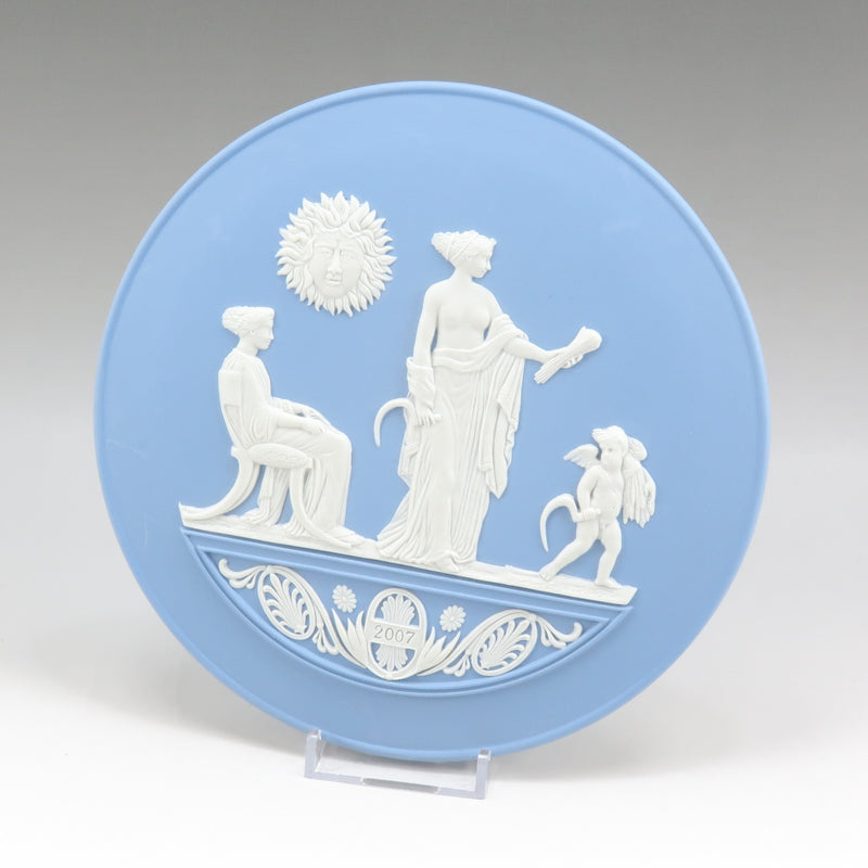 Wedgwood】ウェッジウッド 2007年 イヤープレート オブジェ ジャスパー 18.5cm 2007 Year Plate _Aラン –  KYOTO NISHIKINO