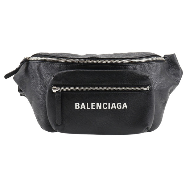 [Balenciaga] Balenciaga 
 매일 허리 가방 
 529765 DLQ4N 1000 가죽 대각선 어깨 패스너 일상적인 유니슬렉스 순위