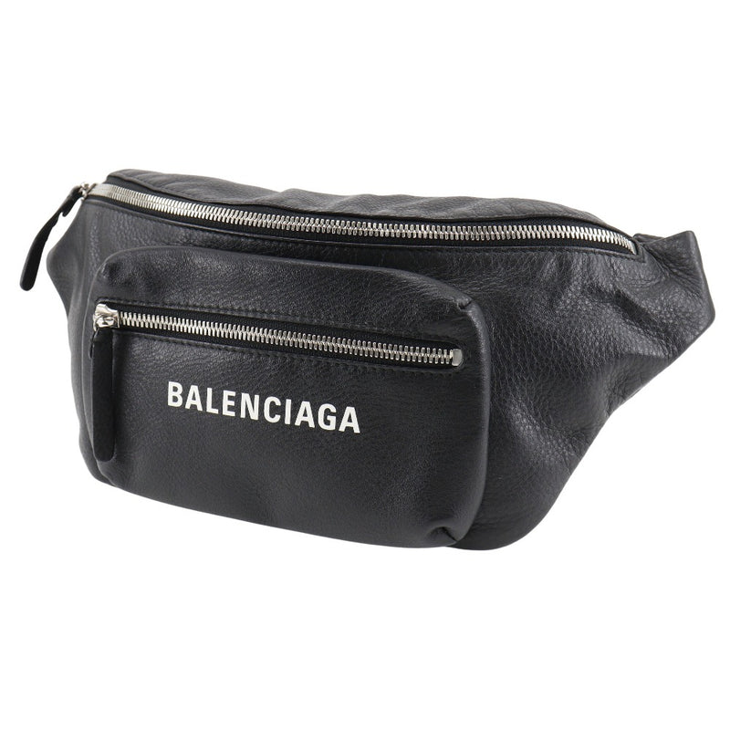 [BALENCIAGA] Balenciaga 
 Everyday waist bag 
 529765 DLQ4N 1000 Leather diagonal shoulder fastener Everyday Unisex A Rank
