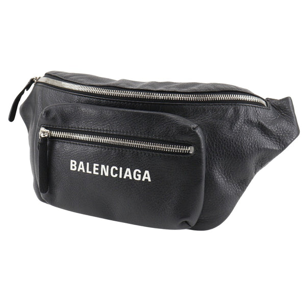 [Balenciaga] Balenciaga 
 Sac de taille quotidien 
 529765 DLQ4N 1000 Fixation d'épaule diagonale en cuir tous les jours unisexe un rang