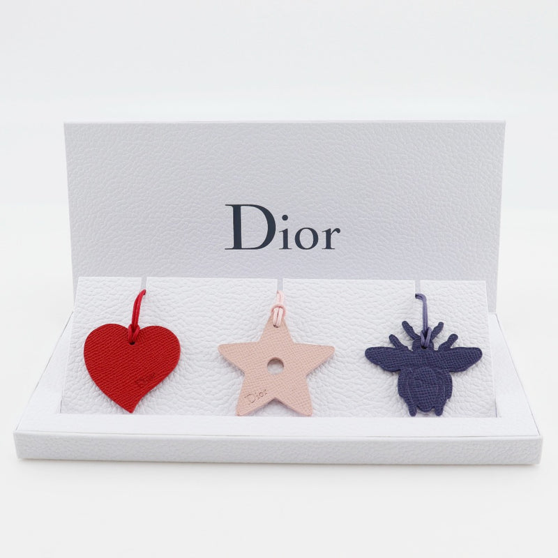 [Dior] Dior 
 3 -piece set charm 
 Leather THREE-PIECE Set Ladies A+Rank