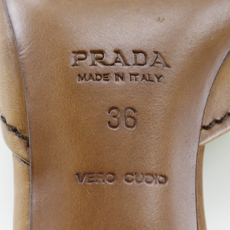 [PRADA] Prada 
 Mules 
 Leather Ladies A-Rank