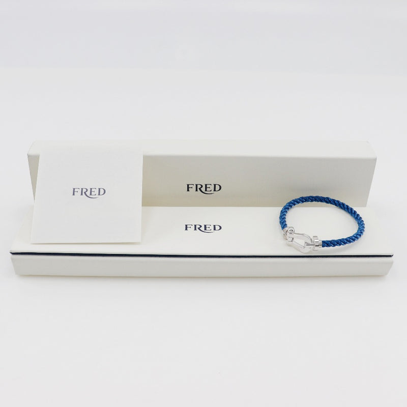 [Fred] Fred 
 Force 10 bracelet 
 LM 0b0005-000 K18 White Gold x Stainless Steel about 10.9G Force 10 Ladies A+Rank