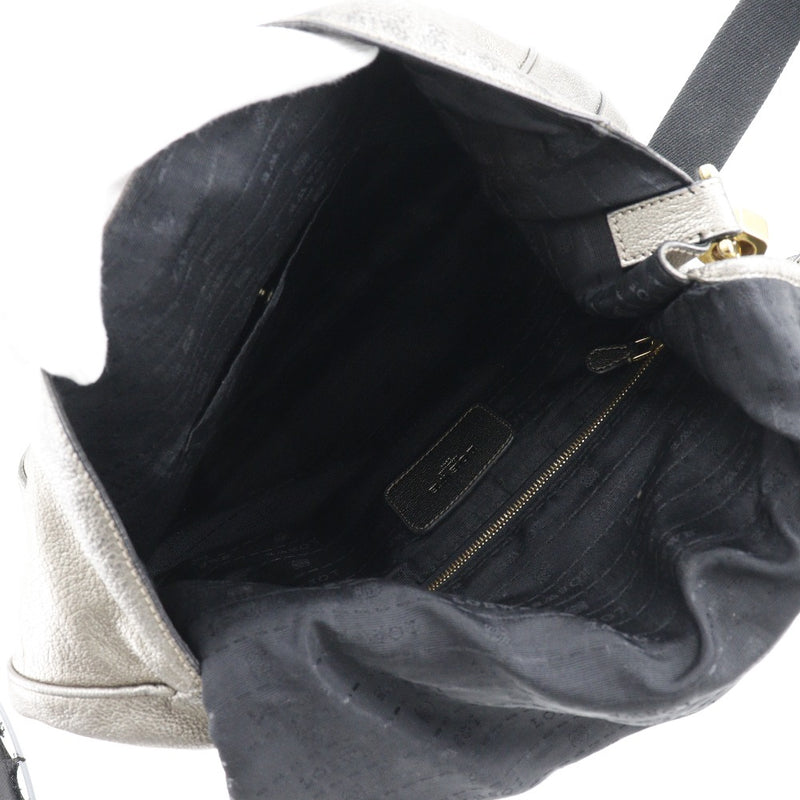 [LOEWE] Loewe 
 Anagram shoulder bag 
 Leather metallic diagonal shoulder shoulder 2WAY A4 flap ANAGRAM Ladies B-Rank