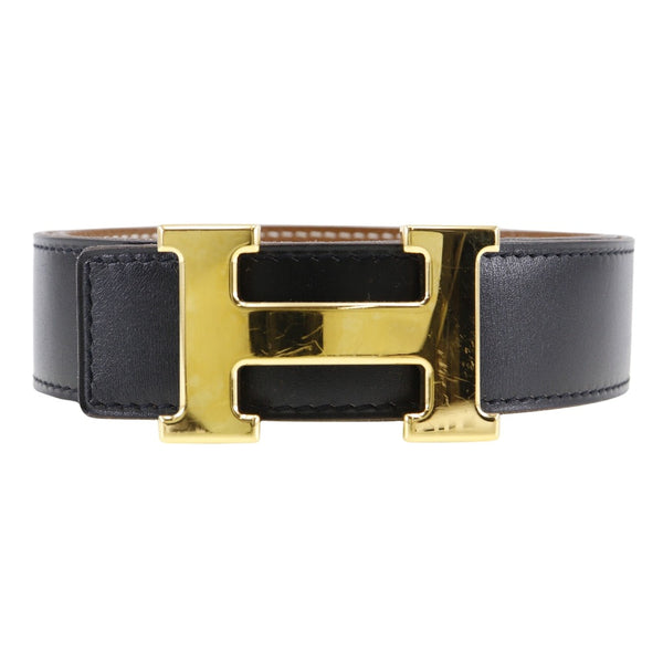 [HERMES] Hermes 
 H belt 75 belt 
 Leather □ G engraved H Belt 75 Ladies