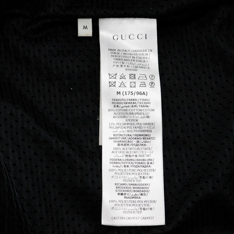 【GUCCI】グッチ
 ロゴエンブロイダリー ブルゾン
 ベロア logo embroidery メンズ